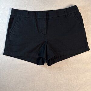 J Crew Shorts Sz 14 Chino Black Color 3-1/2 Inseam Factory NEW